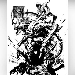 Aliens Evolution Art Poster